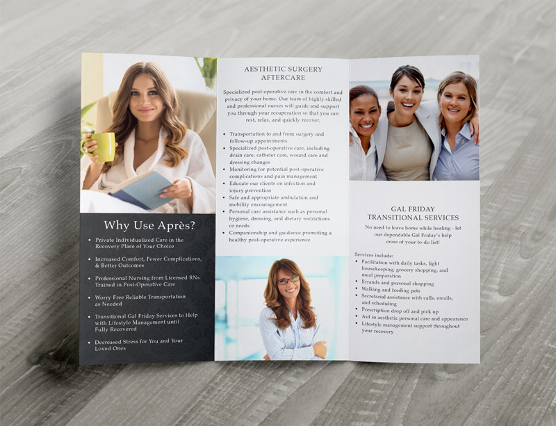 Trifold Design, Graphic Designer, Rhode Island Graphic Design, Providence, Business Card Design, Health Care Graphic Design, TIB Creative Studio