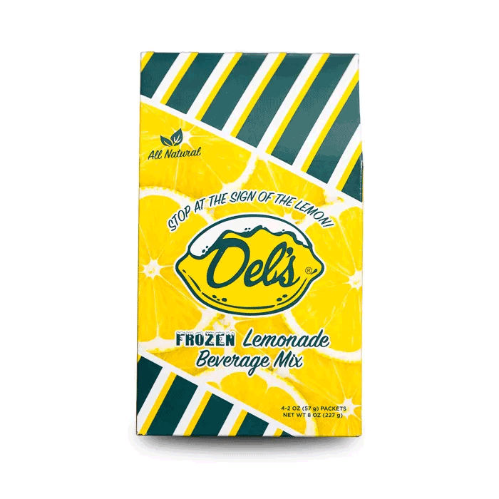 TIBCreativeStudio_Del's-Package_Final-Product TIB Creative Studio, Del's Lemonade Concept Package Design, Package Design, Rhode Island Design, Providence Graphic Design, New England Graphic Design, Branding Design