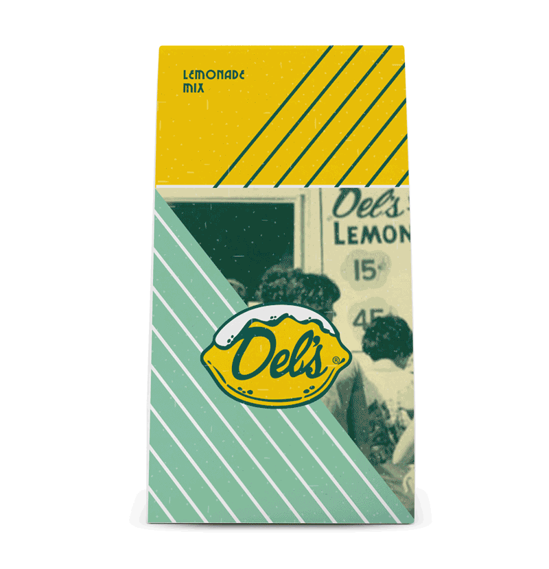 TIBCreativeStudio_DelsPackage_Concept6_slower TIB Creative Studio, Del's Lemonade Concept Package Design, Package Design, Rhode Island Design, Providence Graphic Design, New England Graphic Design, Branding Design