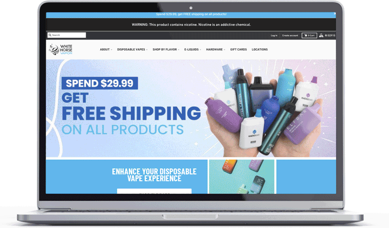 VapeWH_homepage_topbanner_2 TIB Creative Studio, Graphic Design, Web Design, Social Media Design, Marketing, Print Design, Branding, Re-Branding, Design Studio, Providence Rhode Island, Top Design Agency