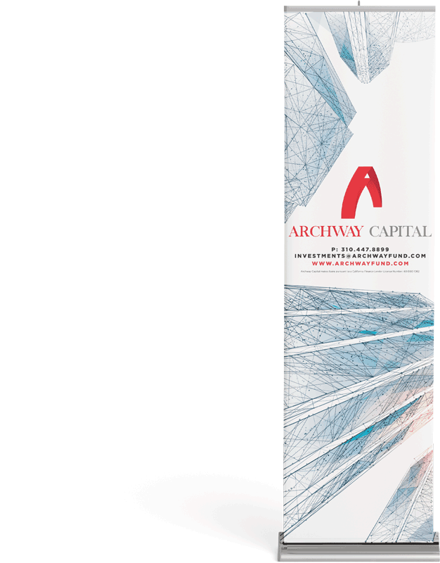 ArchwayCapital_Banner Archway Capital TIB Creative Studio, Banner Design, Retractable Banner Design, POS Design, Conference Booth Graphic Design